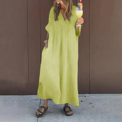 Arantxa - Robe Maxi Élégante à Décolleté en V