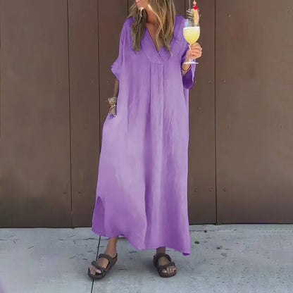 Arantxa - Robe Maxi Élégante à Décolleté en V