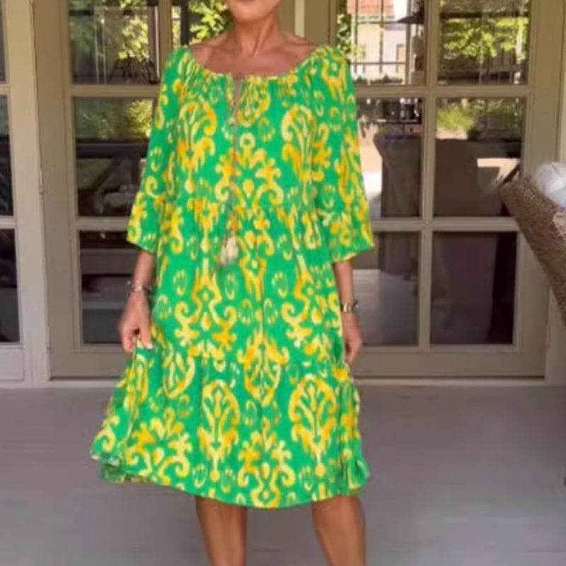 Toula - Robe Midi Évasée Élégante
