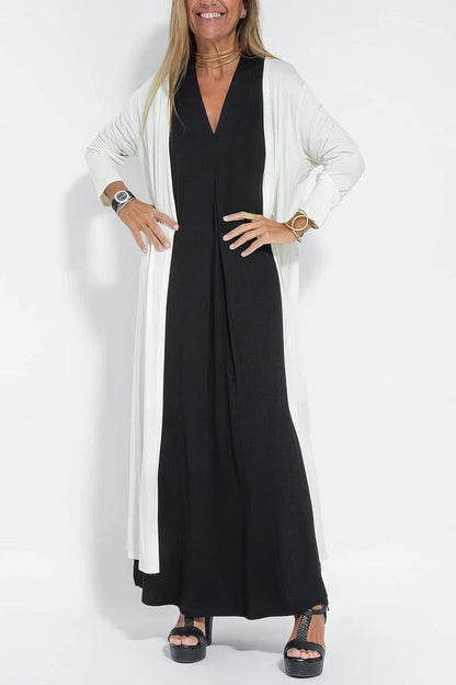 Neva™ | Robe Longue Élégante avec Cardigan Offert